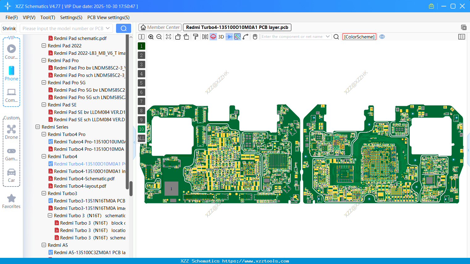 Xiaomi Redmi Turbo4-135100O10M0A1 PCB Layer